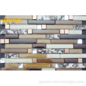 Residential Acid - Resistant Shell Mosaic Tile With Glass A